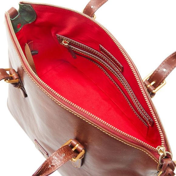 Dooney & Bourke Florentine Domed Satchel - Chestnut - Picture 3 of 4